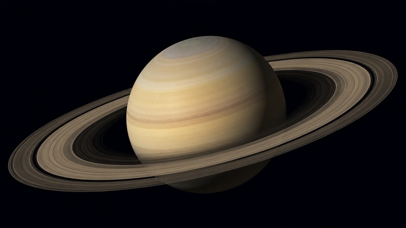 Saturn and Rings Simulation Icon